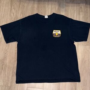 Corona Black Tee with Yellow Logo